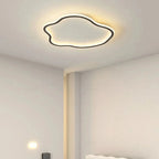 Lampa Sufitowa Minimalistyczna w Kształcie Chmury z Miękkim Światłem - Czarny