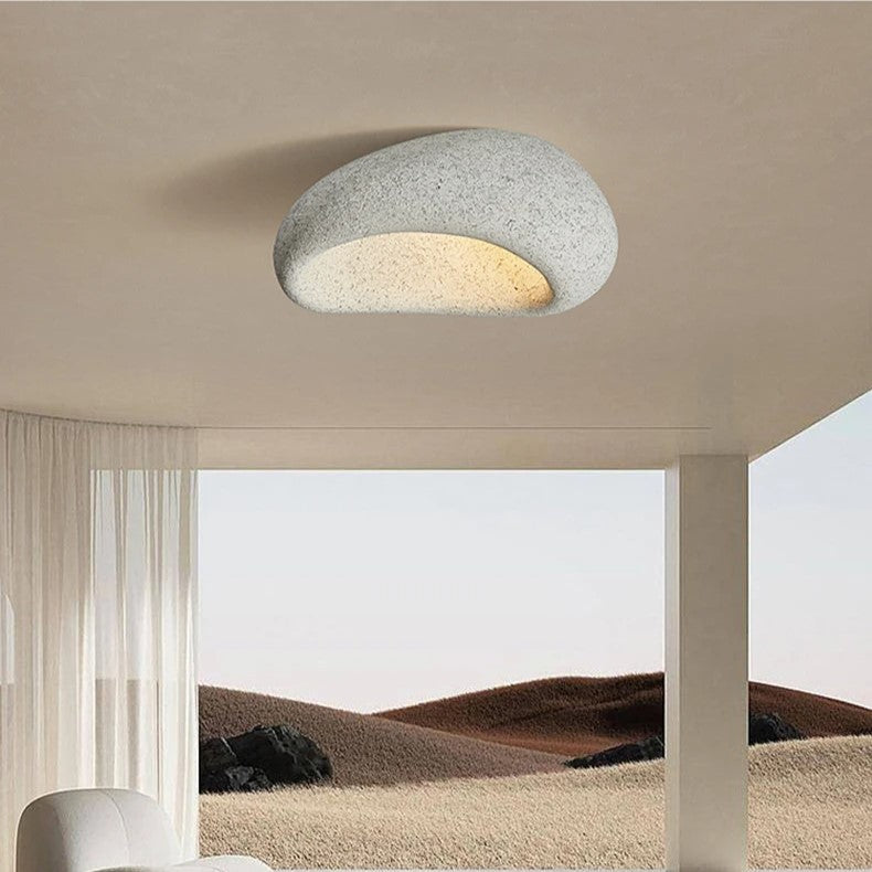 Lampa Sufitowa Minimalistyczna w Stylu Wabi Sabi z Organiczną Formą - 13