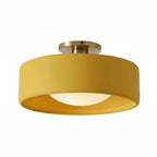 Lampa Sufitowa Minimalistyczna z Ceramicznym Kloszem i Złotym Mocowaniem - 23