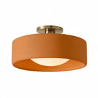 Lampa Sufitowa Minimalistyczna z Ceramicznym Kloszem i Złotym Mocowaniem - 24