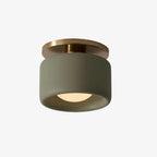 Lampa Sufitowa Minimalistyczna z Ceramicznym Kloszem i Złotym Mocowaniem - 25