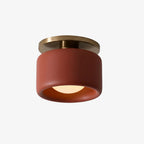 Lampa Sufitowa Minimalistyczna z Ceramicznym Kloszem i Złotym Mocowaniem - 26