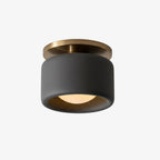 Lampa Sufitowa Minimalistyczna z Ceramicznym Kloszem i Złotym Mocowaniem - 27