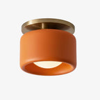 Lampa Sufitowa Minimalistyczna z Ceramicznym Kloszem i Złotym Mocowaniem - 28