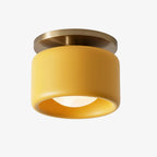 Lampa Sufitowa Minimalistyczna z Ceramicznym Kloszem i Złotym Mocowaniem - 29
