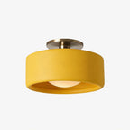 Lampa Sufitowa Minimalistyczna z Ceramicznym Kloszem i Złotym Mocowaniem - 30