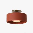 Lampa Sufitowa Minimalistyczna z Ceramicznym Kloszem i Złotym Mocowaniem - 32