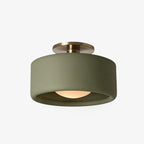 Lampa Sufitowa Minimalistyczna z Ceramicznym Kloszem i Złotym Mocowaniem - 34
