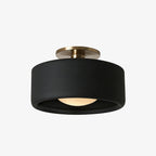 Lampa Sufitowa Minimalistyczna z Ceramicznym Kloszem i Złotym Mocowaniem - 35