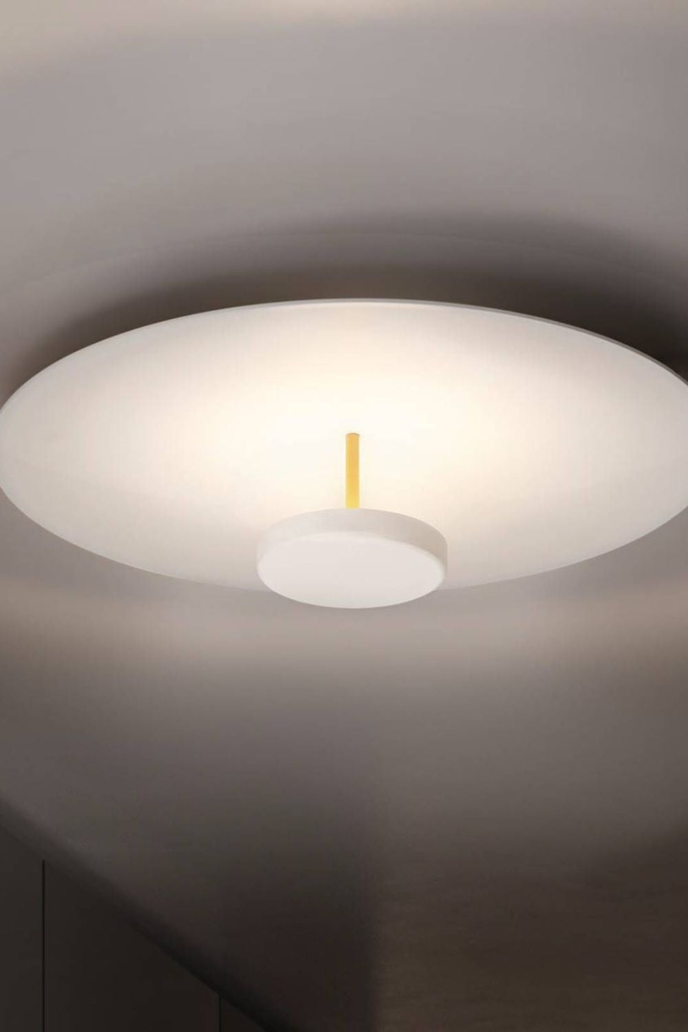 Lampa Sufitowa Minimalistyczna z Efektem Halo i Pośrednim Oświetleniem - 14