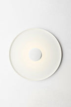 Lampa Sufitowa Minimalistyczna z Efektem Halo i Pośrednim Oświetleniem - Biały