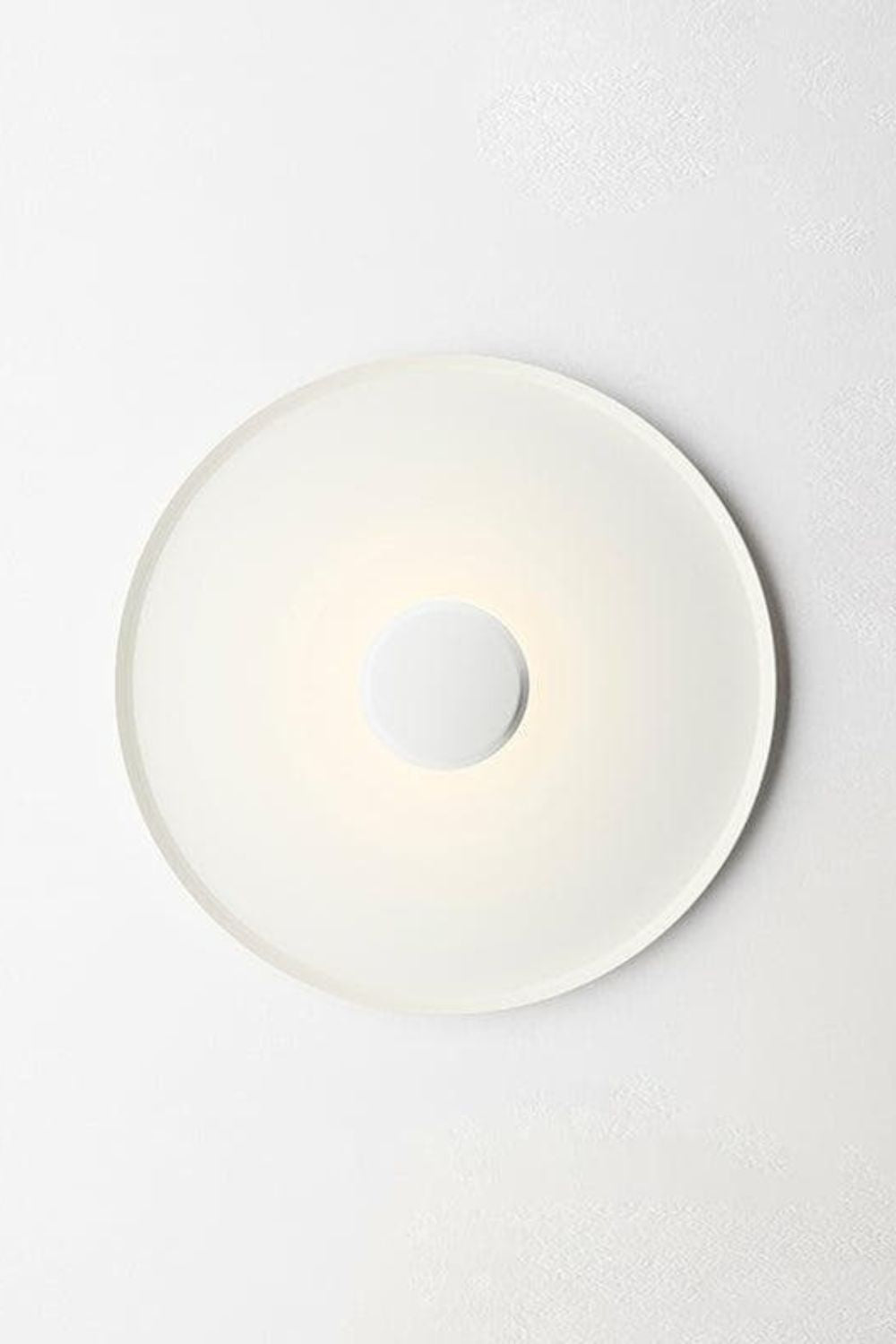 Lampa Sufitowa Minimalistyczna z Efektem Halo i Pośrednim Oświetleniem - Biały