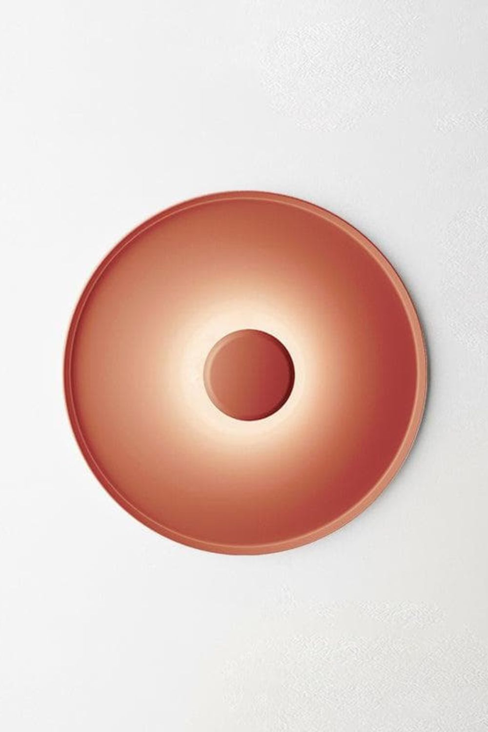 Lampa Sufitowa Minimalistyczna z Efektem Halo i Pośrednim Oświetleniem - Czerwony