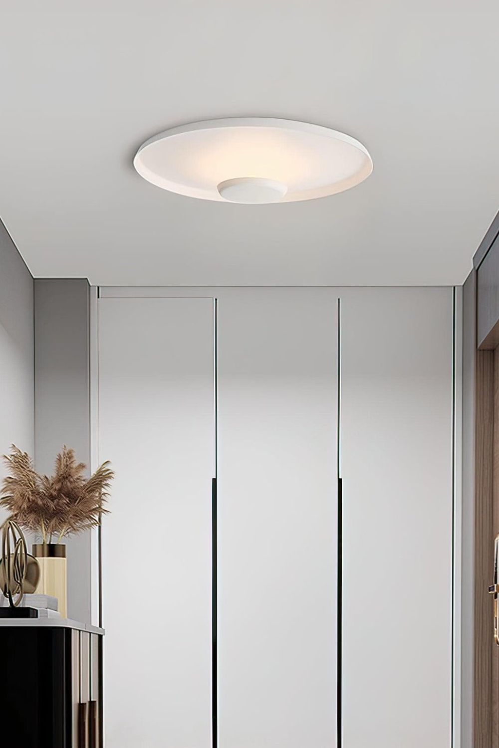 Lampa Sufitowa Minimalistyczna z Efektem Halo i Pośrednim Oświetleniem - 3
