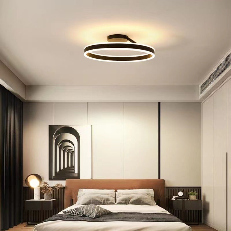 Lampa Sufitowa Minimalistyczna z Okrągłym Pierścieniem