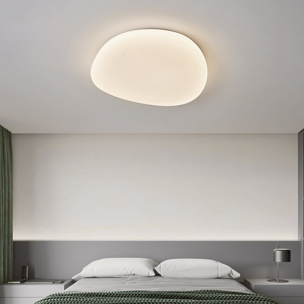 Lampa Sufitowa Minimalistyczna z Organicznym Kloszem w Kształcie Otoczaka - 8