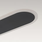 Lampa Sufitowa Minimalistyczna z Podłużną Owalna Kloszem Ściemniana - 12