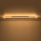 Lampa Sufitowa Minimalistyczna z Podłużną Owalna Kloszem Ściemniana - 15