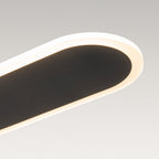 Lampa Sufitowa Minimalistyczna z Podłużną Owalna Kloszem Ściemniana - 16