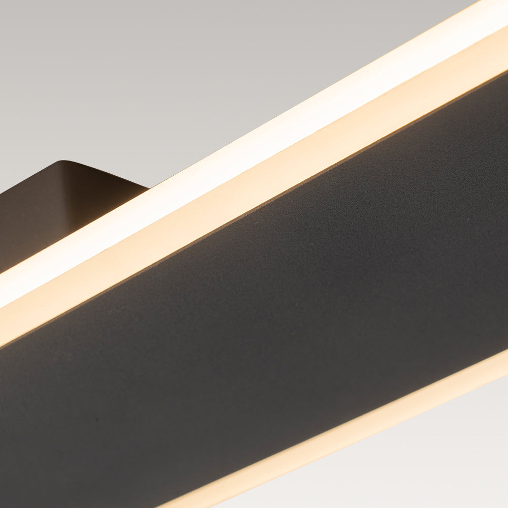 Lampa Sufitowa Minimalistyczna z Podłużną Owalna Kloszem Ściemniana - 18