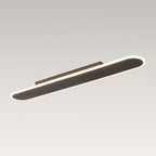 Lampa Sufitowa Minimalistyczna z Podłużną Owalna Kloszem Ściemniana - 4
