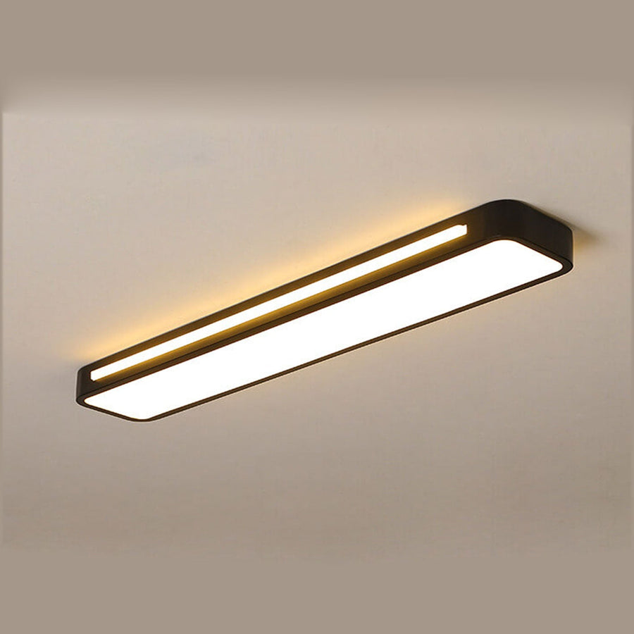 Lampa Sufitowa Minimalistyczna z Podświetleniem Bocznym Prostokątna - 10