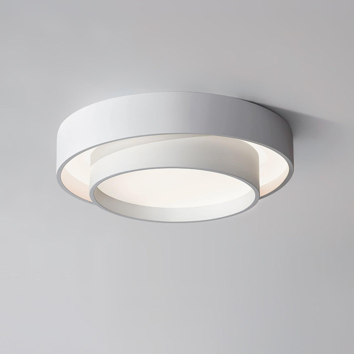 Lampa Sufitowa Minimalistyczna z Podwójnym Pierścieniem i Pilotem - 10