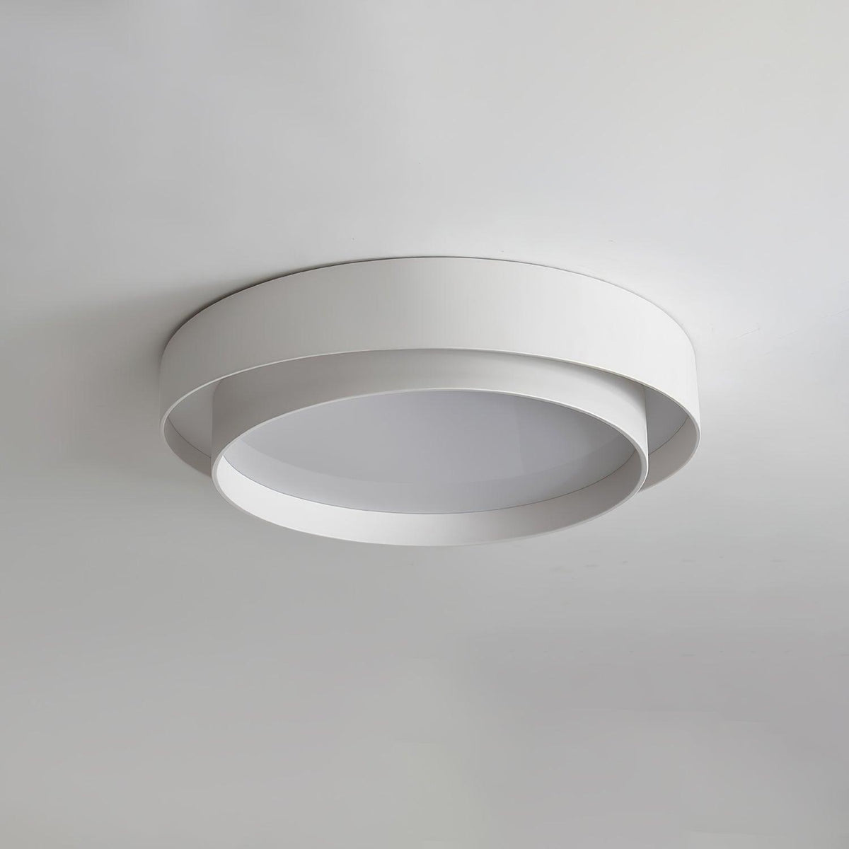 Lampa Sufitowa Minimalistyczna z Podwójnym Pierścieniem i Pilotem - 11