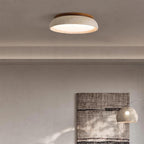 Lampa Sufitowa Minimalistyczna z Trawertynu z Drewnianą Ramą - 6