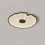 Lampa Sufitowa Modern Liść Lotosu z Drewnianym Wykończeniem i LED - 14
