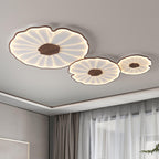 Lampa Sufitowa Modern Liść Lotosu z Drewnianym Wykończeniem i LED - 29