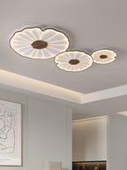 Lampa Sufitowa Modern Liść Lotosu z Drewnianym Wykończeniem i LED - 39