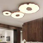 Lampa Sufitowa Modern Liść Lotosu z Drewnianym Wykończeniem i LED - 43