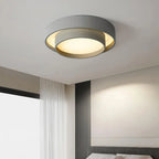 Lampa Sufitowa Nowoczesna Krążek LED z Trójkolorowym Światłem - 14