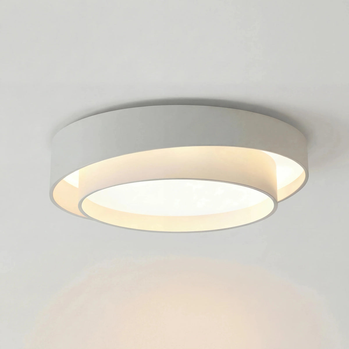 Lampa Sufitowa Nowoczesna Krążek LED z Trójkolorowym Światłem - 3