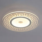 Lampa Sufitowa Nowoczesna z Okrągłym Wzorem Greckim - 6