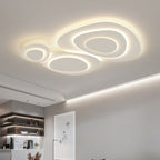 Lampa Sufitowa Nowoczesna z Organicznym Kształtem Obłoku - Biały