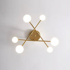 Lampa Sufitowa Nowoczesna z Sześcioma Cylindrycznymi Kloszami na Krzyżujących się Ramionach - 11
