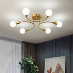Lampa Sufitowa Nowoczesna z Zakrzywionymi Ramionami i Oprawkami E27 - 5