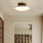 Lampa Sufitowa Retro z Kloszem Kopułkowym i Zintegrowanym LED