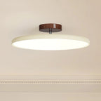 Lampa Sufitowa Retro z Okrągłym Kloszem i Regulowanym Nachyleniem - Beżowy