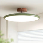 Lampa Sufitowa Retro z Okrągłym Kloszem i Regulowanym Nachyleniem - Zielony