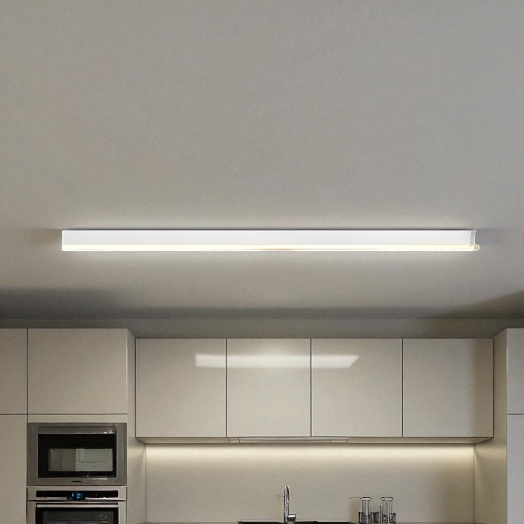 Lampa Sufitowa Skandynawska Minimalistyczna Podłużna – Ściemniana z Pilotem - 6