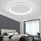 Lampa Sufitowa Skandynawska Okrągła z Wbudowanym LED i Ściemniaczem - 5
