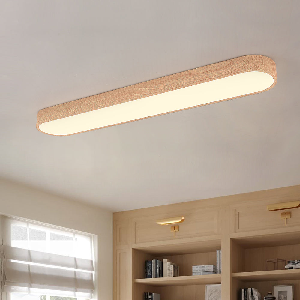 Lampa Sufitowa Skandynawska Podłużna z Regulacją Barwy Światła