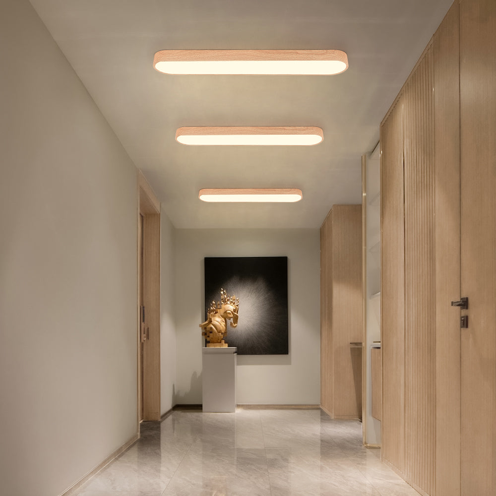Lampa Sufitowa Skandynawska Podłużna z Regulacją Barwy Światła - 6