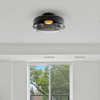 Lampa Sufitowa Skandynawska ze Szklanym Kloszem - Szary
