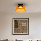 Lampa Sufitowa Skandynawska ze Szklanym Kloszem - Pomarańczowy