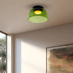 Lampa Sufitowa Skandynawska ze Szklanym Kloszem - Zielony