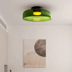 Lampa Sufitowa Skandynawska ze Szklanym Kloszem - Zielony